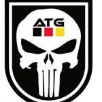 3 D Rubber Patch ATG Skull