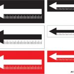 Magnetische Tatortpfeile in weiß, schwarz oder rot