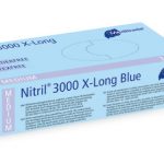 Meditrade Nitril® Nitrilhandschuhe 3000 x-long, extra-lang, blau, 100 Stk.
